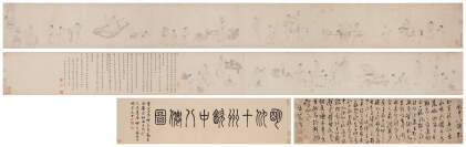 Catalog image of Attributed to Qiu Ying 仇英(款) | Eight Immortals of the Winecup 飲中八僊圖卷