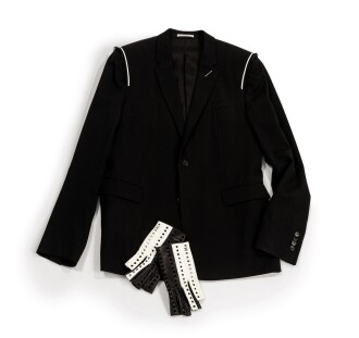 View 1 of Lot 384: Black Wool Jacket, circa 2000 | Veste en laine noire, circa 2000