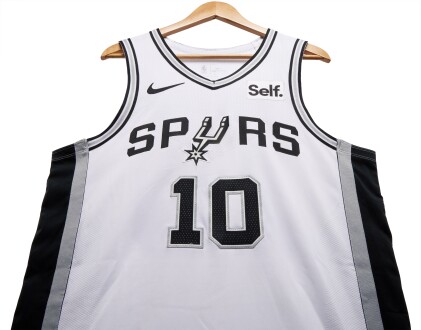 Jeremy Sochan San Antonio Spurs 2023-2024 Kia NBA Tip-Off Game Worn Association Edition Jersey | Matched to 4 Games