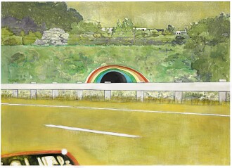 View 1 of Lot 1214: Peter Doig 彼得・多伊格 | Country-rock (wing-mirror) 鄉村搖滾（後視鏡）