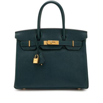 View 1 of Lot 58: Vert Cypres Chèvre de Coromandel Birkin 30 Gold Hardware, 2021
