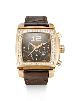 Catalog image of chopard | two o ten tycoon, reference 17/2287-20, a pink gold and diamond-set c…