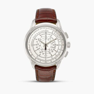 View 1 of Lot 2407: Reference 5975 | A limited edition white gold multi-scale chronograph wristwatch, Made to commemorate the 175th anniversary of Patek Philippe, Circa 2015