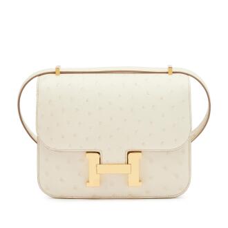 View 1 of Lot 19: Beton Ostrich Mini Constance 18 Gold Hardware, 2024