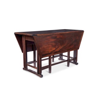 View 1 of Lot 431: Gateleg Table from the Garden Room of the Cordelia A. Culbertson House, Pasadena, California