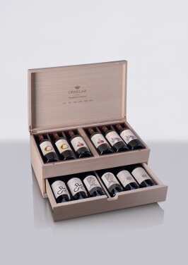 View 1 of Lot 11: UNIQUE COLLECTION CASE | A COLLECTION CASE OF 12 x 750 ML BOTTLES OF ORNELLAIA WITH VENDEMMIA D’ARTISTA LABELS (12 BT)