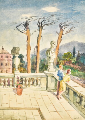 Catalog image of alexander alexandrovich deineka | terrace
