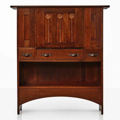 Catalog image of An Important Inlaid Drop-Front Desk