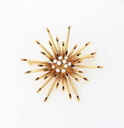 Catalog image of Grima | Broche or et diamants, 1964 | Gold and diamond brooch, 1964