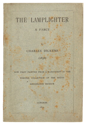 Catalog image of dickens, the lamplighter, 1879, no. 54 of 250 copies