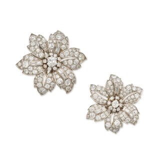 View 1 of Lot 94: Pair of Diamond Clips