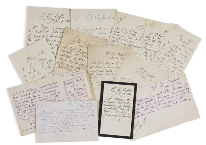 Carroll, Alice's Adventures in Wonderland, first edition, 1866 [with] 13 autograph notes to F.S. Ellis