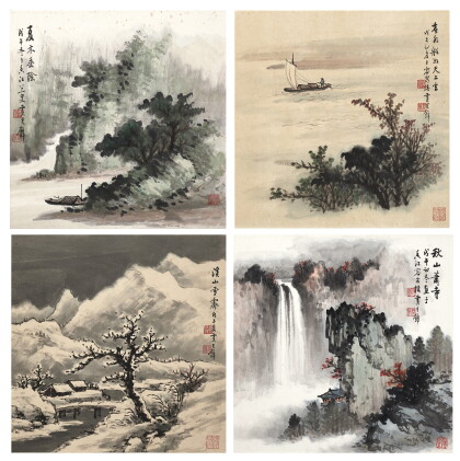 Catalog image of Huang Junbi 黃君璧 | Landscape of Four Seasons 四季山水