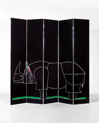 Catalog image of kazuhide takahama & françois-xavier lalanne | "rhinocéros" screen
