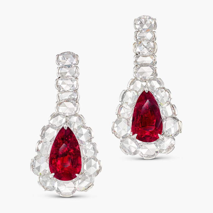 Second Most Expensive Pair of Ruby Earrings