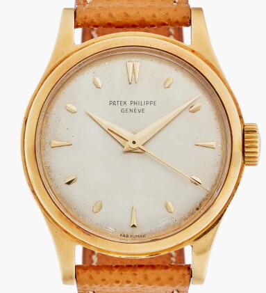 Catalog image of Reference 2508 Grande Calatrava 'Fab. Suisse' | A yellow gold wristwatch, Circa 1955