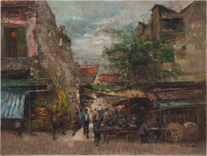 Catalog image of old street scene - s'pore | 新加坡的老街
