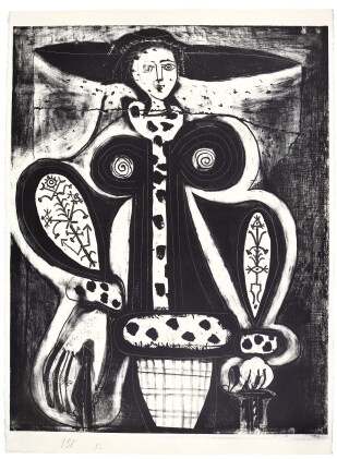 Catalog image of pablo picasso | la femme au fauteuil (b. 1353; m. 138)