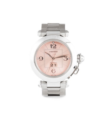 Catalog image of montre bracelet acier, "pasha" | stainless steel wristwatch, 'pasha'