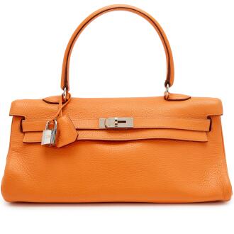 View 1 of Lot 139: Orange H Clémence JPG Shoulder Kelly 42 Palladium Hardware, 2009