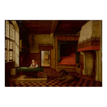 Catalog image of attributed to hendrik van steenwijck the younger | st. jerome in his study with…
