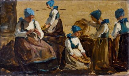Catalog image of eugène boudin | étude de bretonnes