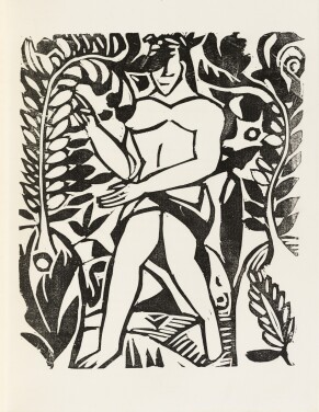 View 1 of Lot 126:  L'Enchanteur pourrissant. 1909. Exemplaire sur vélin de Paul Bonet, relié par et pour lui-même