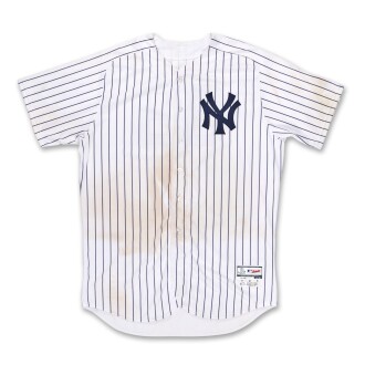 View 1 of Lot 55: Aaron Judge ‘Rookie Debut’ New York Yankees 2016 Game Worn Jersey | 1st Career Home Run
