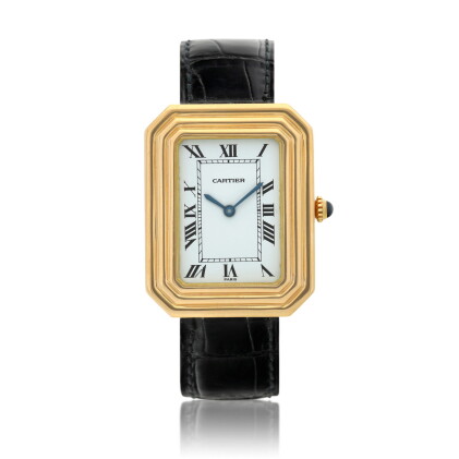 Catalog image of Reference G24314 Square, A yellow gold wristwatch, Circa 1970