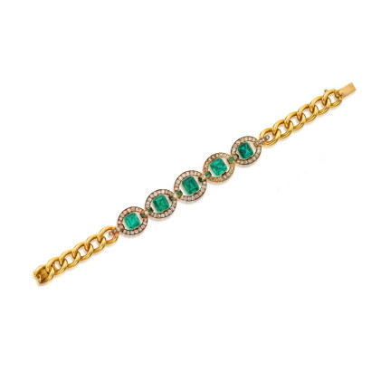 Catalog image of Emerald and Diamond Bracelet