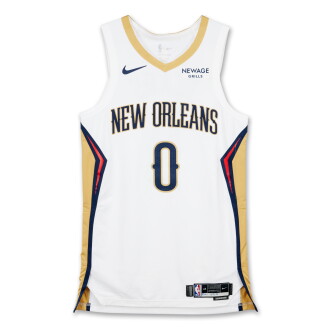 View 1 of Lot 3: Jeremiah Fears 'Rookie Year' New Orleans Pelicans 2025-2026 Emirates NBA Cup Game Worn Association Edition Jersey | 5th Career Game