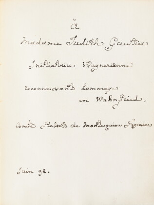 Catalog image of Les Chauves-Souris. 1892. Rel de soie. 1/100 Hollande. Exemplaire de Judith Gau…