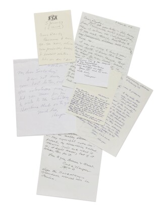  Group of autograph letters signed to and concerning Robert F. Schulkers
