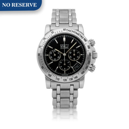 Catalog image of zenith | el primero rainbow, ref 02-0360-400 stainless steel chronograph wristw…