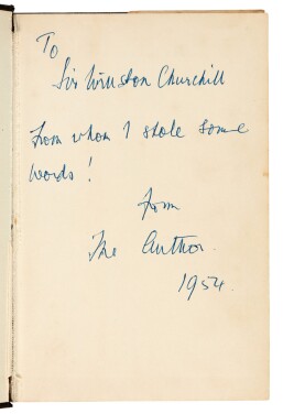 View 1 of Lot 11: FLEMING | Live and Let Die, 1954, first edition, presentation copy inscribed to Winston Churchill