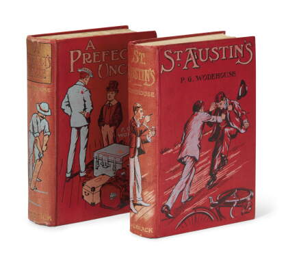 Catalog image of wodehouse, a prefect's uncle, 1903 [with] tales of st austin's, 1903, 2 volumes