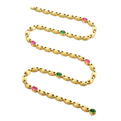 Catalog image of Gold and tourmaline sautoir