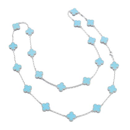 Catalog image of turquoise sautoir, 'alhambra', van cleef & arpels