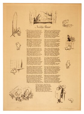 View 1 of Lot 78: E.H. Shepard and A.A. Milne | Suite of six lithographs from When We Were Very Young, [1925]