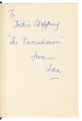 View 1 of Lot 25: FLEMING | From Russia, with Love, 1957, presentation copy inscribed to the dust-jacket artist