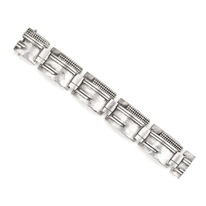 Catalog image of bracelet argent, jean després, vers 1970 silver bracelet, jean després, 1970s