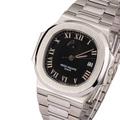 Catalog image of patek philippe | nautilus, ref. 3710/1a, a stainless steel wristwatch with inte…