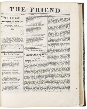 Catalog image of [hawaii] — samuel c. damon [editor] | the friend ... [vol. v]. honolulu: charle…