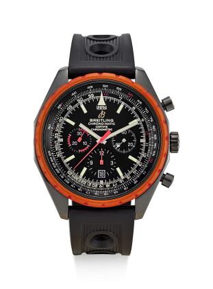 Catalog image of breitling | chrono-matic, reference m14360, a limited edition dlc coated stainl…