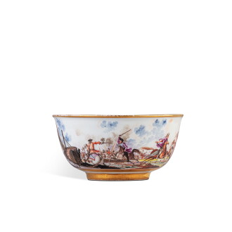 View 1 of Lot 506: A Meissen porcelain waste bowl, the decoration probably circa 1735-40