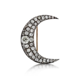 View 1 of Lot 232: Diamond brooch, circa 1880
