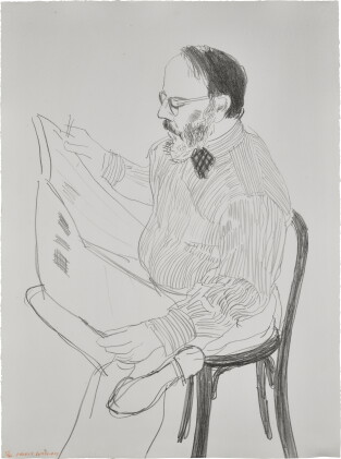Catalog image of Henry Reading the Newspaper (from Friends) (S.A.C. 197)