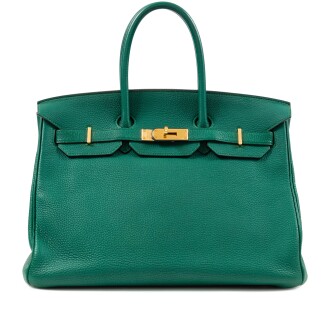 View 1 of Lot 426: Malachite Togo Birkin 35 Gold Hardware, 2011