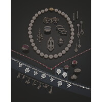 157. a diamond necklace and earrings pasquale bruni, 'garden of