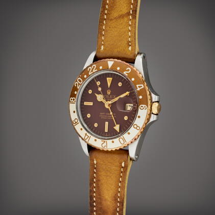 Catalog image of Reference 1675 GMT-Master | A stainless steel and yellow gold automatic dual ti…